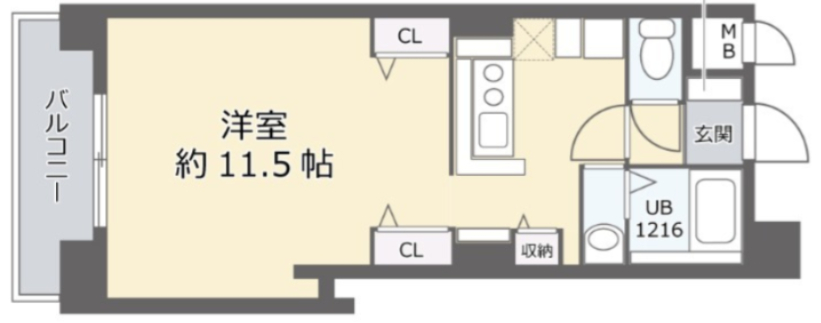 ホープ松屋町住吉の間取り写真