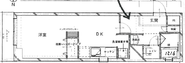 ライオンズマンション西長堀の間取り写真