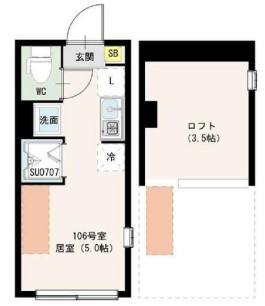 西武池袋線 大泉学園駅 徒歩7分 2階建 築1年の間取り写真