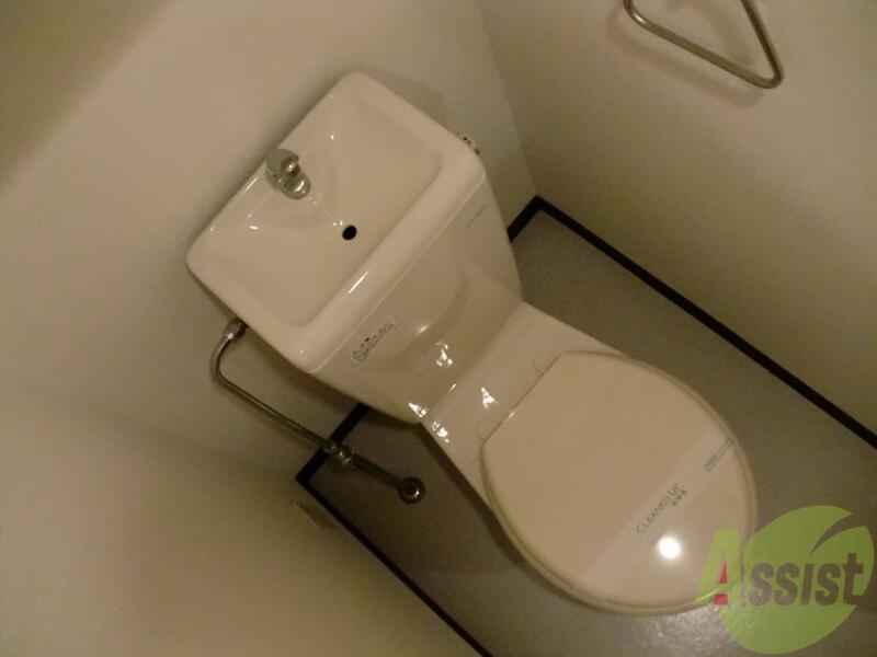 トイレ　コンパクトにまとまったトイレスペース