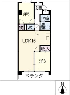 ハイライズナリタの間取り写真