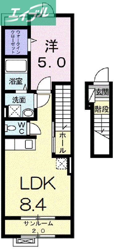 Neo City庭瀬の間取り写真