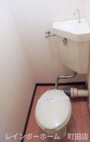 トイレ　落ち着いたトイレです 建物外観を気になさる方へ、見た目の良い