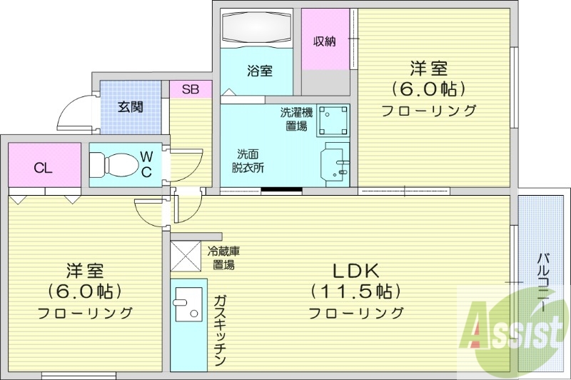 摘童夢館の間取り写真