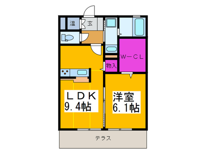 バイブリーコート D棟の間取り写真
