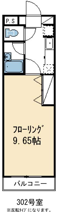 立川市幸町のマンションの間取り