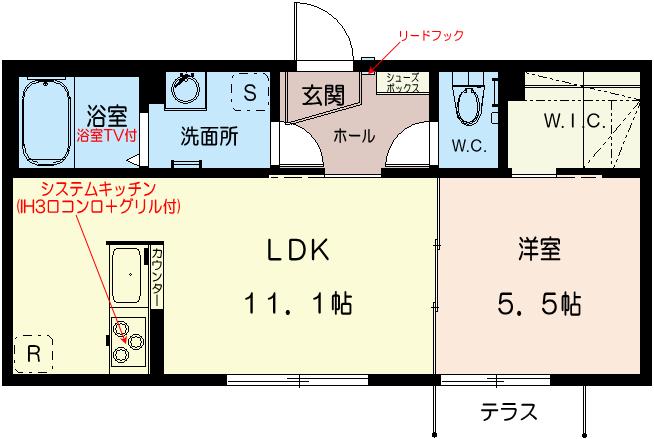 アクシス川越の間取り