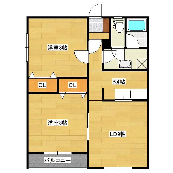 カームライフ北進Iの間取り