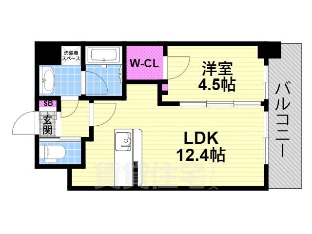 ソルテラスOSAKA EAST GATEの間取り