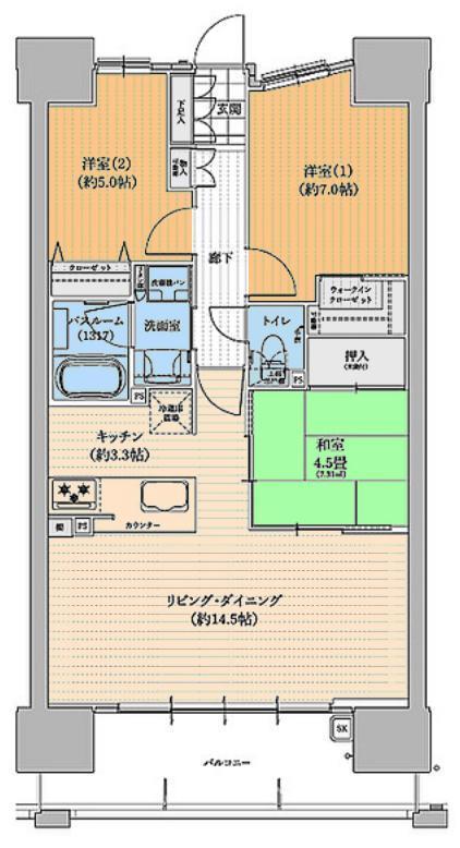 クラースタワー松山駅前の間取り