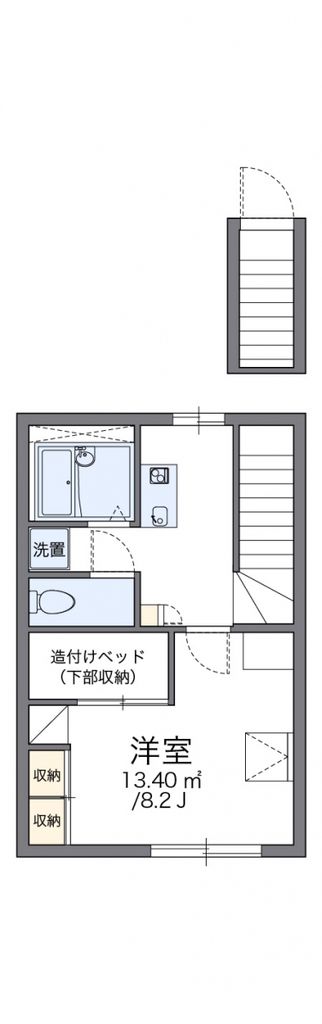 レオパレスグリーンハウスVの間取り