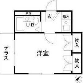 川口市東川口のアパートの間取り