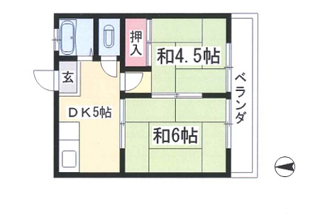 大幸荘の間取り