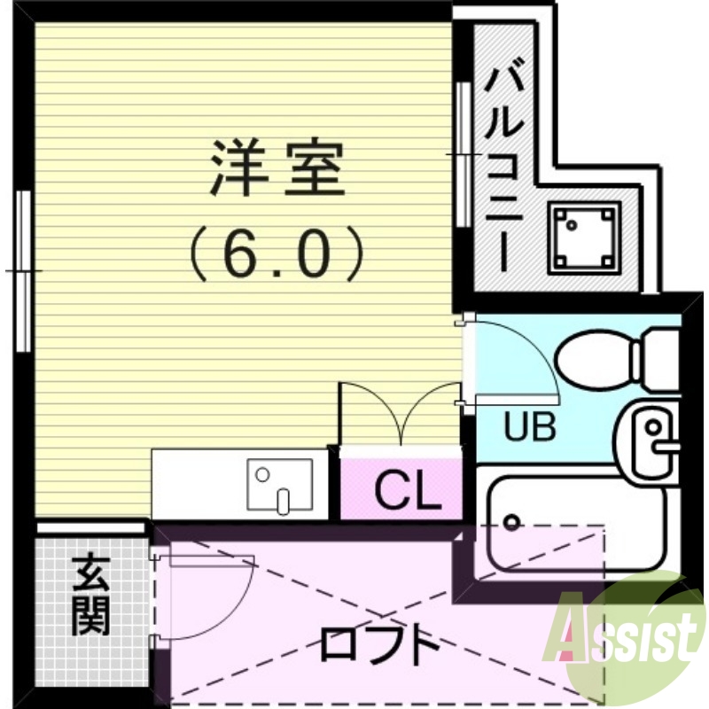 【神戸市垂水区泉が丘のアパートの間取り】