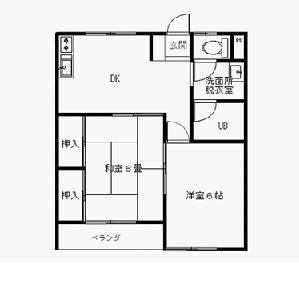 掛川市宮脇のアパートの間取り