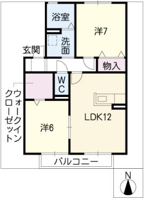 ＡＮＮＥＸ田邉　Ａ棟の間取り