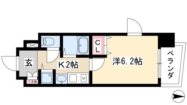 【プレサンス桜通アベニューの間取り】