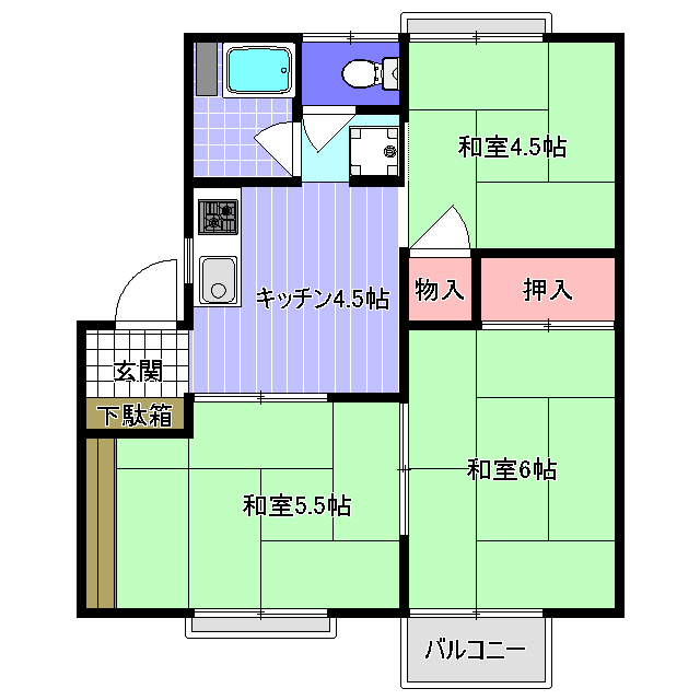 セジュールおたまやの間取り