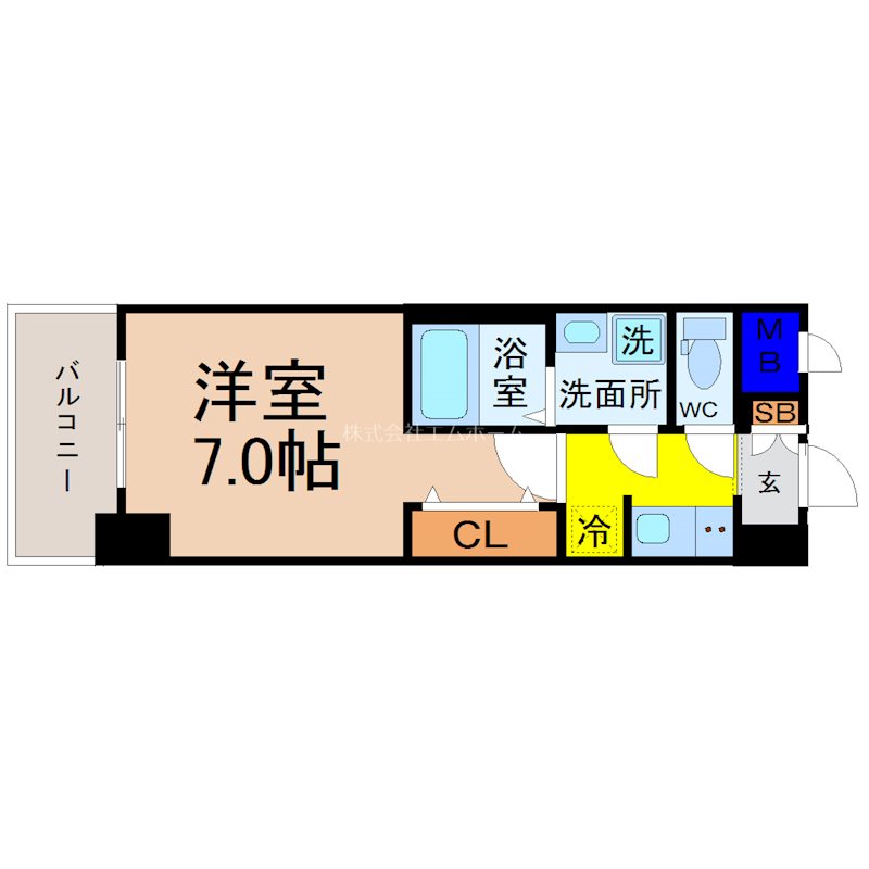 S-RESIDENCE上飯田駅前の間取り