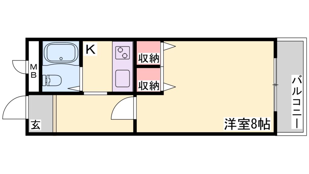 【メゾンアライの間取り】