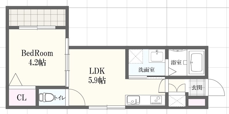 （仮称）F asecia fougereの間取り