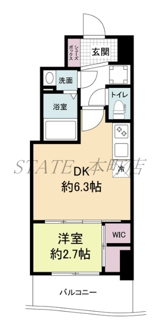 セレニテ桜川駅前プリエの間取り