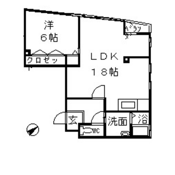 建山ビルの間取り