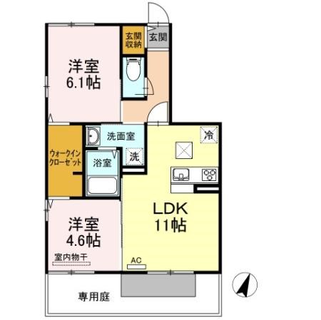 Una Casa Famigliai I棟の間取り