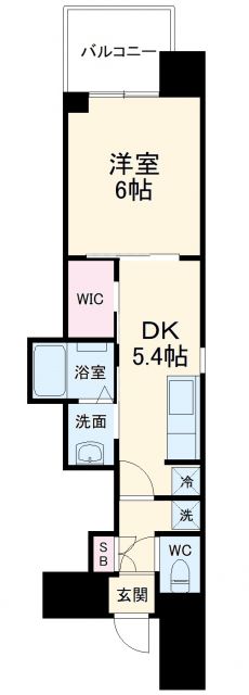 【名古屋市北区平安のマンションの間取り】