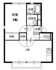 ふじみ野市川崎のアパートの間取り