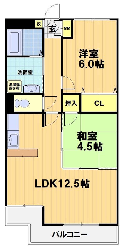 カルム常盤の間取り