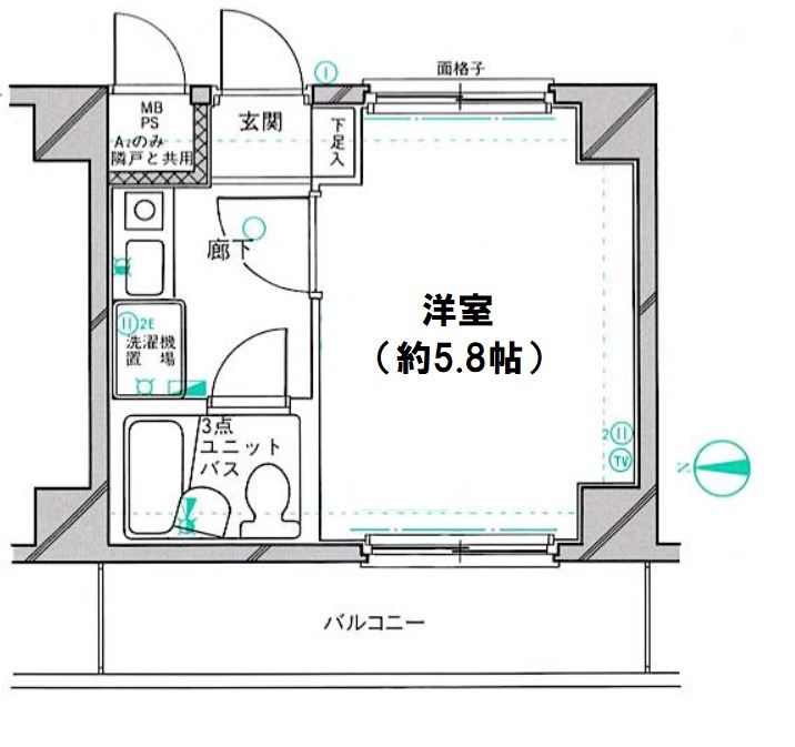 クリオ大和壱番館の間取り