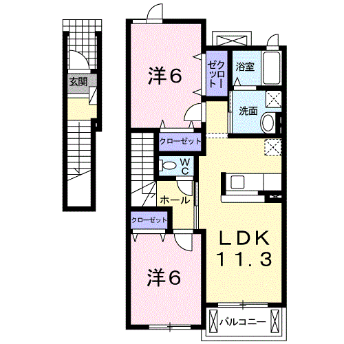 フォルシュIIの間取り