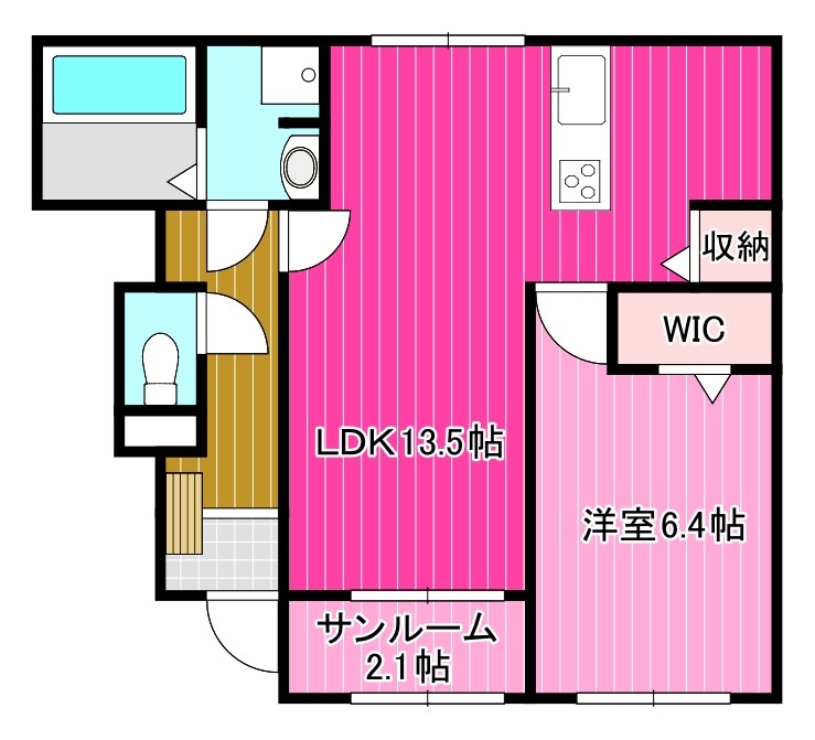 磯城郡田原本町大字秦庄のアパートの間取り