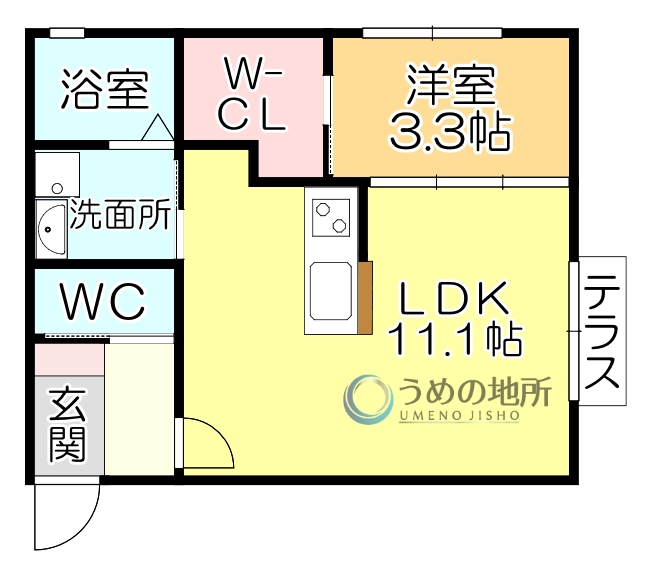 Prevoyance久留米駅西の間取り