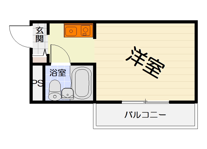 高石市綾園のマンションの間取り