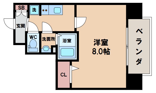 【ララプレイス天王寺シエロの間取り】