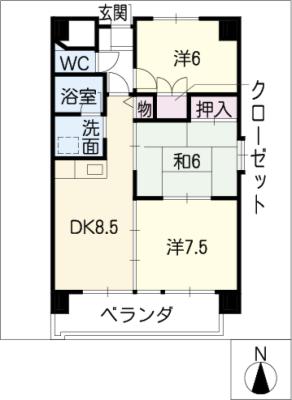 アクシスヨーロッパ壱番館の間取り