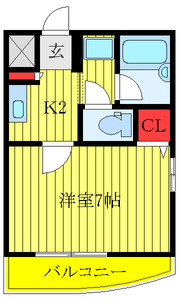 フラットワンの間取り