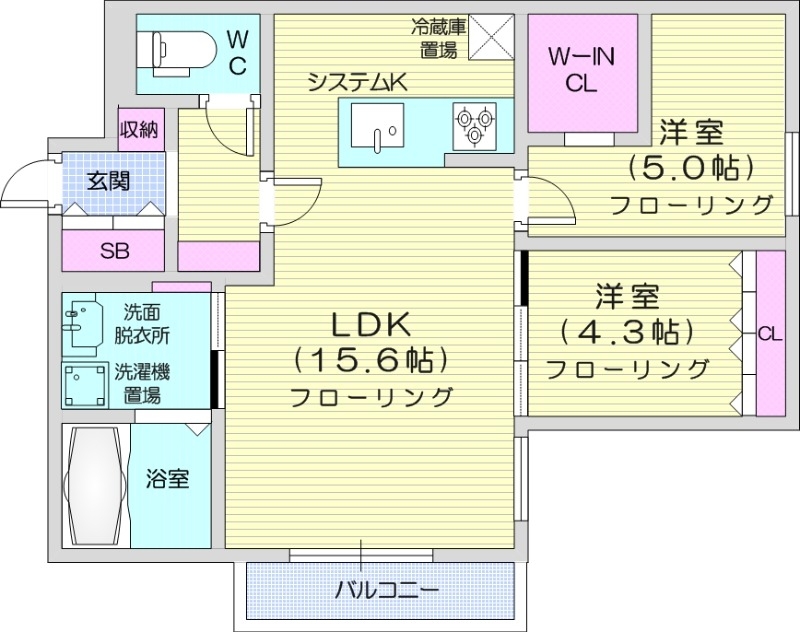 Crossbell524の間取り