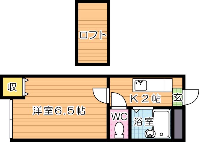 パンシオン森下　Ａ棟の間取り