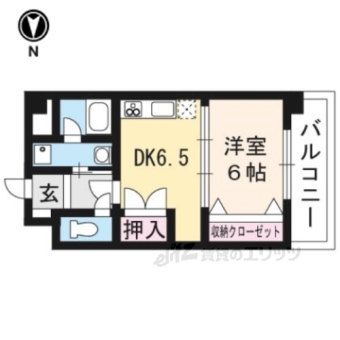 【京都市下京区高砂町のマンションの間取り】