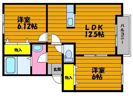 ルボア平喜Cの間取り