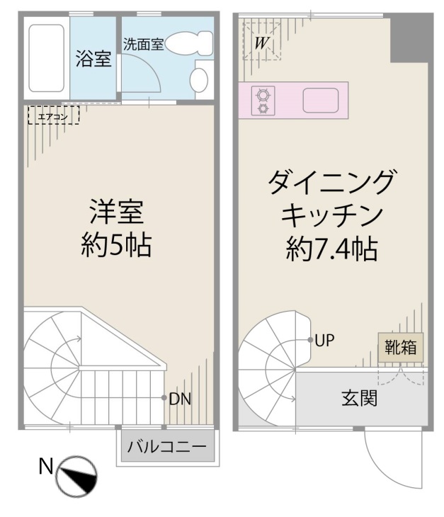 ウェルス吉田の間取り