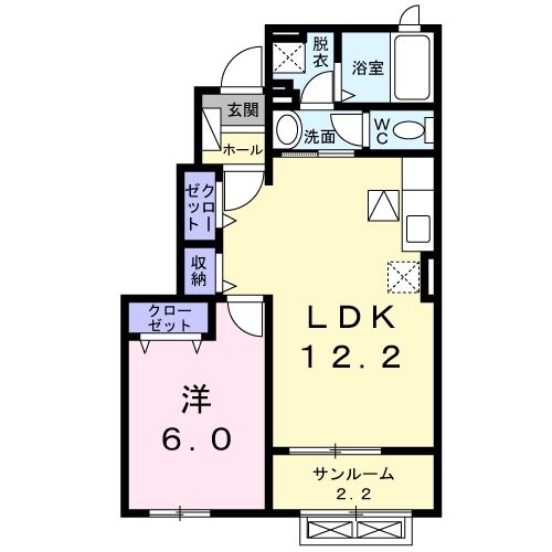 フェリス　ファミリア　Ｂの間取り