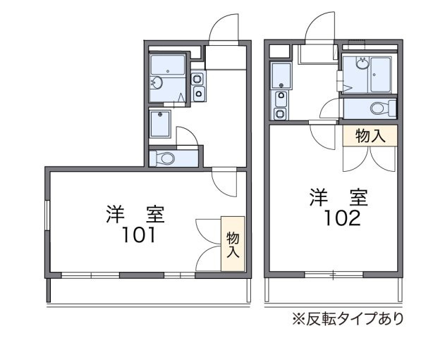 レオパレススカイハイライズの間取り