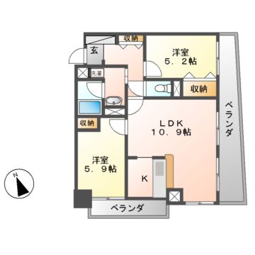 アピエス露橋の間取り