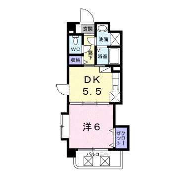 筑紫野市原田のマンションの間取り