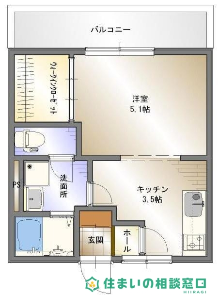 コーポ金沢の間取り