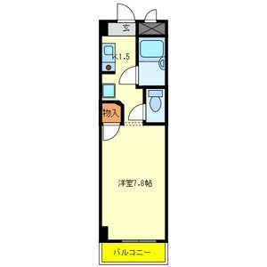 西宮市若山町のマンションの間取り